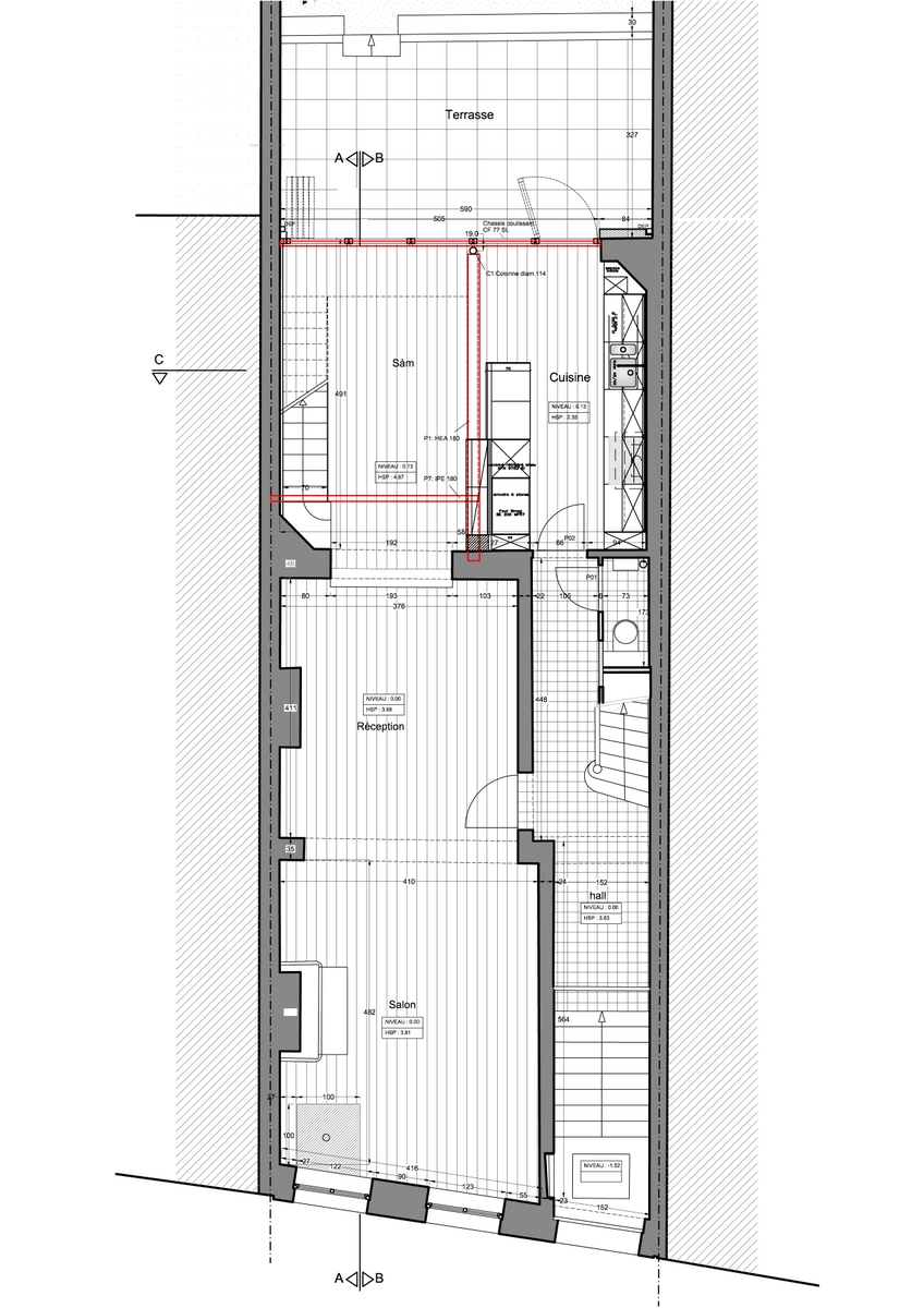 Collège — dessin du projet