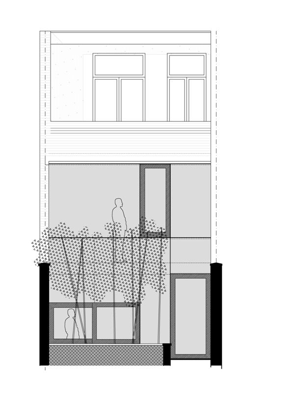 Cité — dessin du projet non réalisé