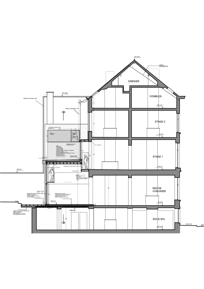 Collège — dessin du projet