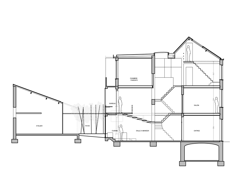 Cité — dessin du projet non réalisé