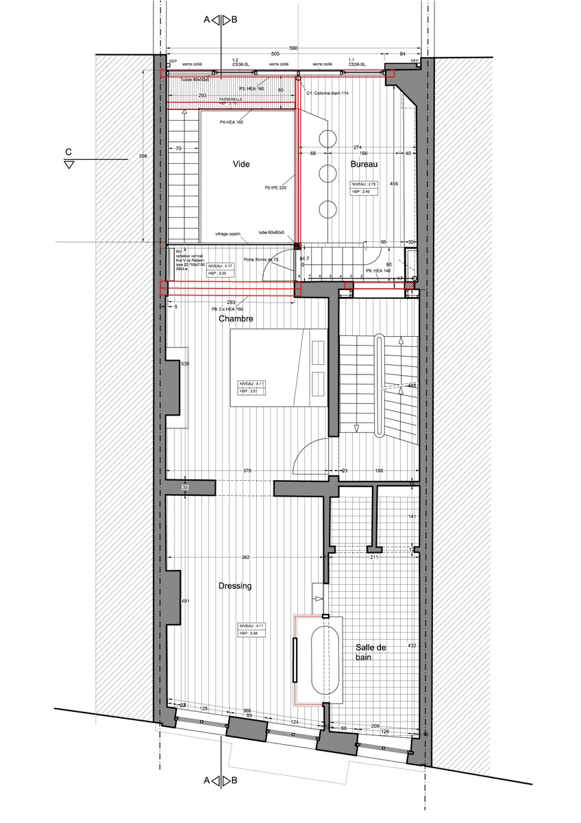 Collège — dessin du projet