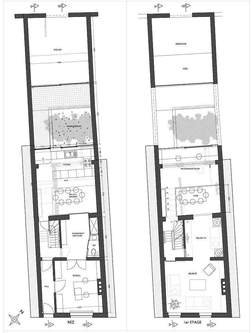 Cité — dessin du projet non réalisé